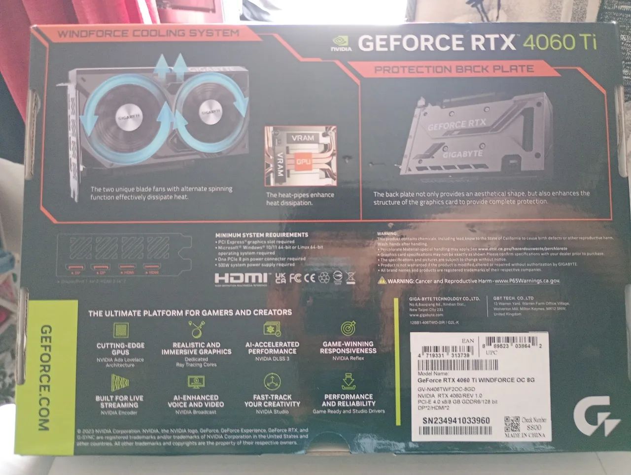 GeForce RTX 4060 Ti WINDFORCE OC 8G - Foto 2