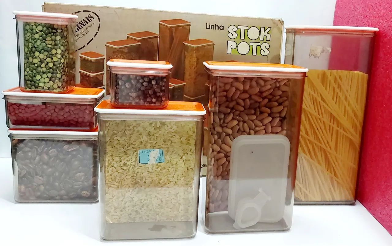Conjunto de Potes Herméticos Stok Pots - Anos 80 - Foto 4