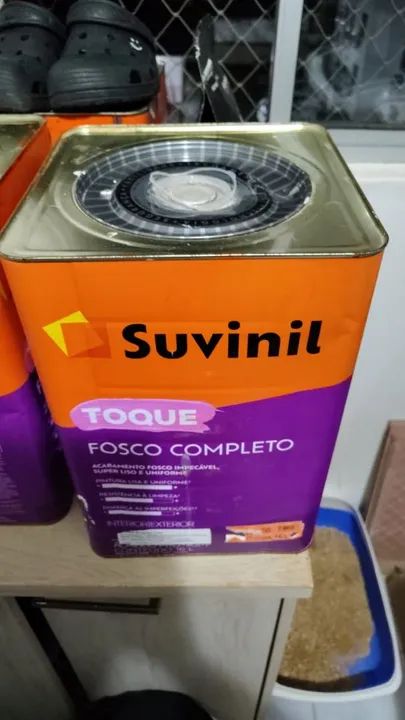 Tinta Suvinil toque fosco completo - 18 L - cor crômio 