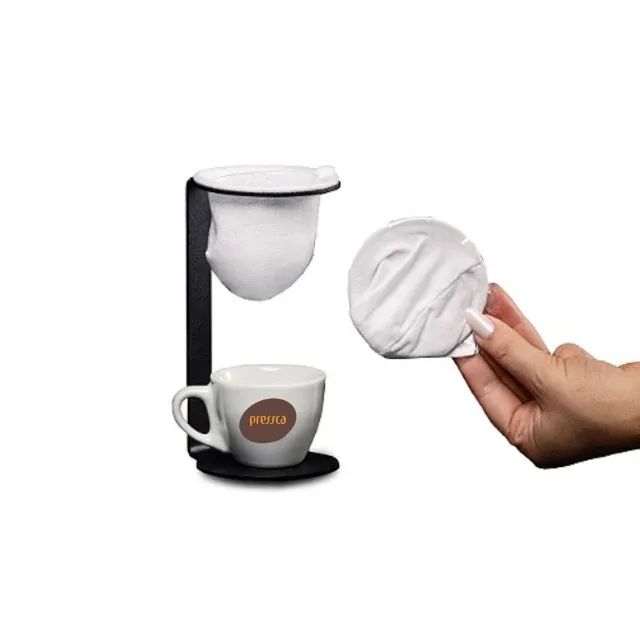 Conjunto Mini Coador de Café Pressca 10 Filtro de Pano - Foto 2