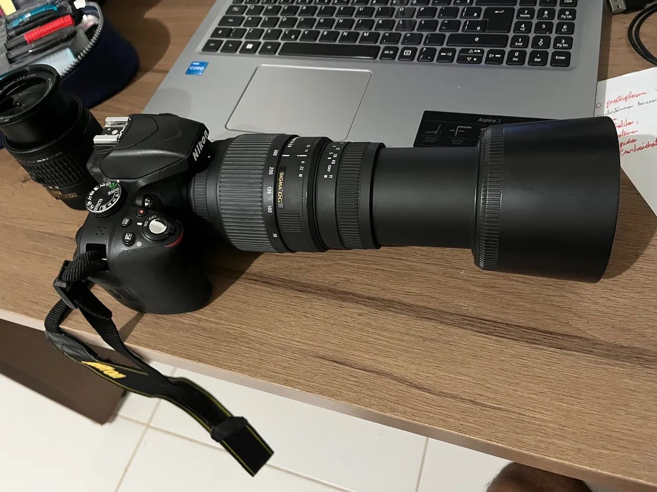 Câmera DSLR Nikon D3200 com Lentes - Foto 2