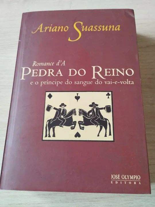 Livro Romance d,A Pedra do Reino e o Príncipe do Sangue do vai-e-volta 
