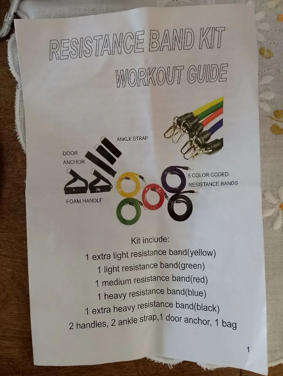 Kit completo de bandagens de resistência para exercícios. SEM USO  - Foto 4