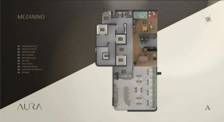 Apto 4/4 com 4 suítes no Condomínio Aura de 214 m², 4 vagas por 2.945.000 - Foto 3