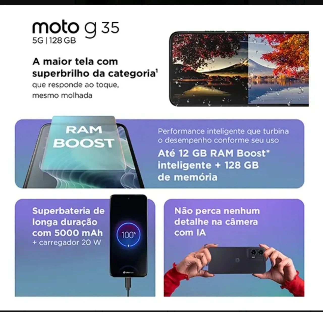 MOTOROLA G35 128 GB - Foto 4