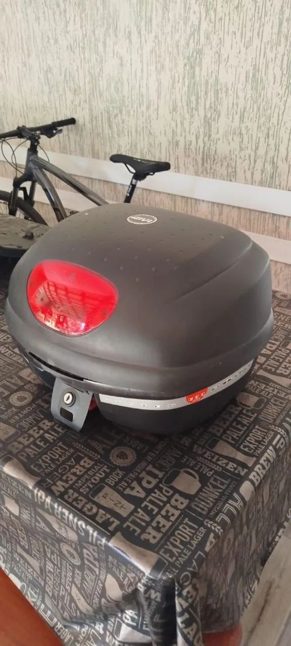 BAÚ GIVI + SUPORTE COMPLETO - SÓ INSTALAR E USAR!