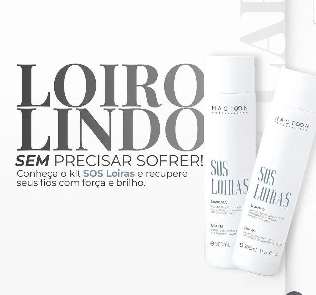 Kit Shampoo + Máscara Cabelos loiros ou ressecados - Foto 2
