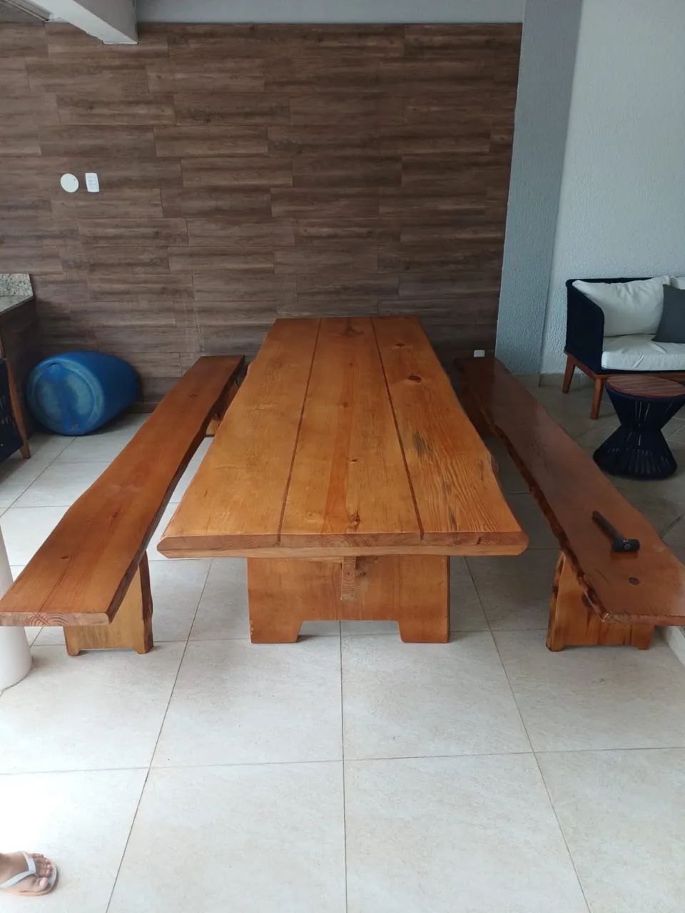 MESA DE MADEIRA PURA - Foto 2