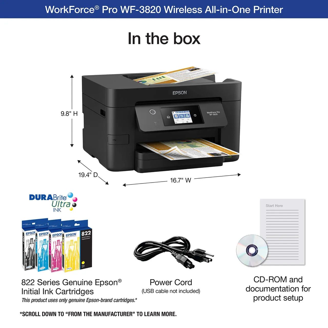 Epson WorkForce Pro WF-3820 - Foto 2