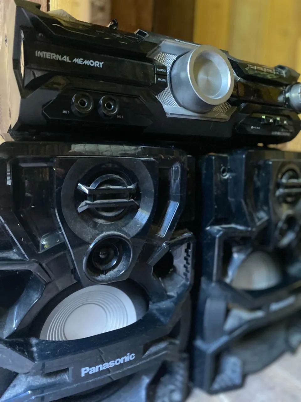 Aparelho de Som Panasonic Mini System com Bluetooth e 2 Entradas Microfone - Foto 2