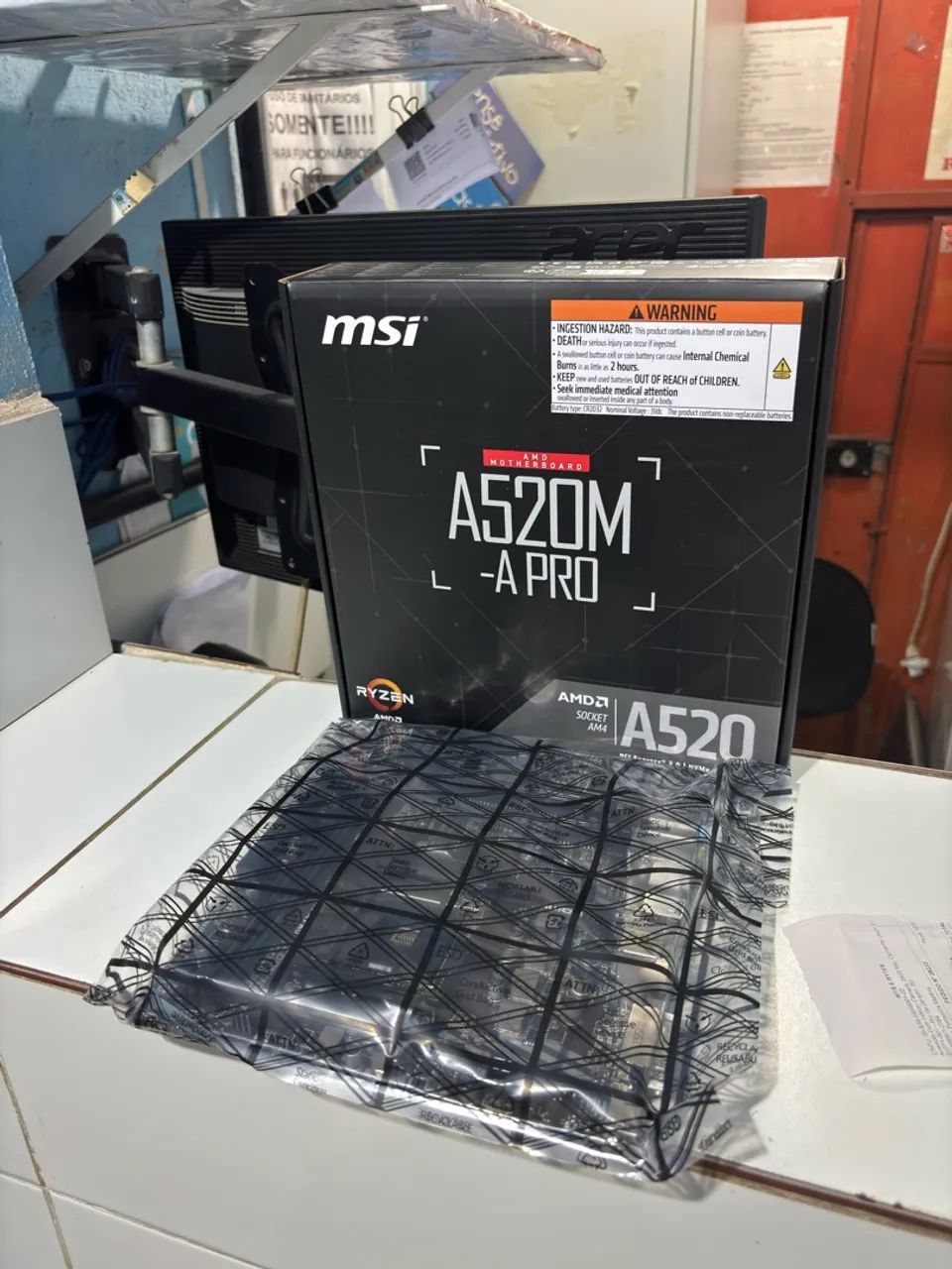 PLACA MÃE MSI A520 A PRO - Foto 2