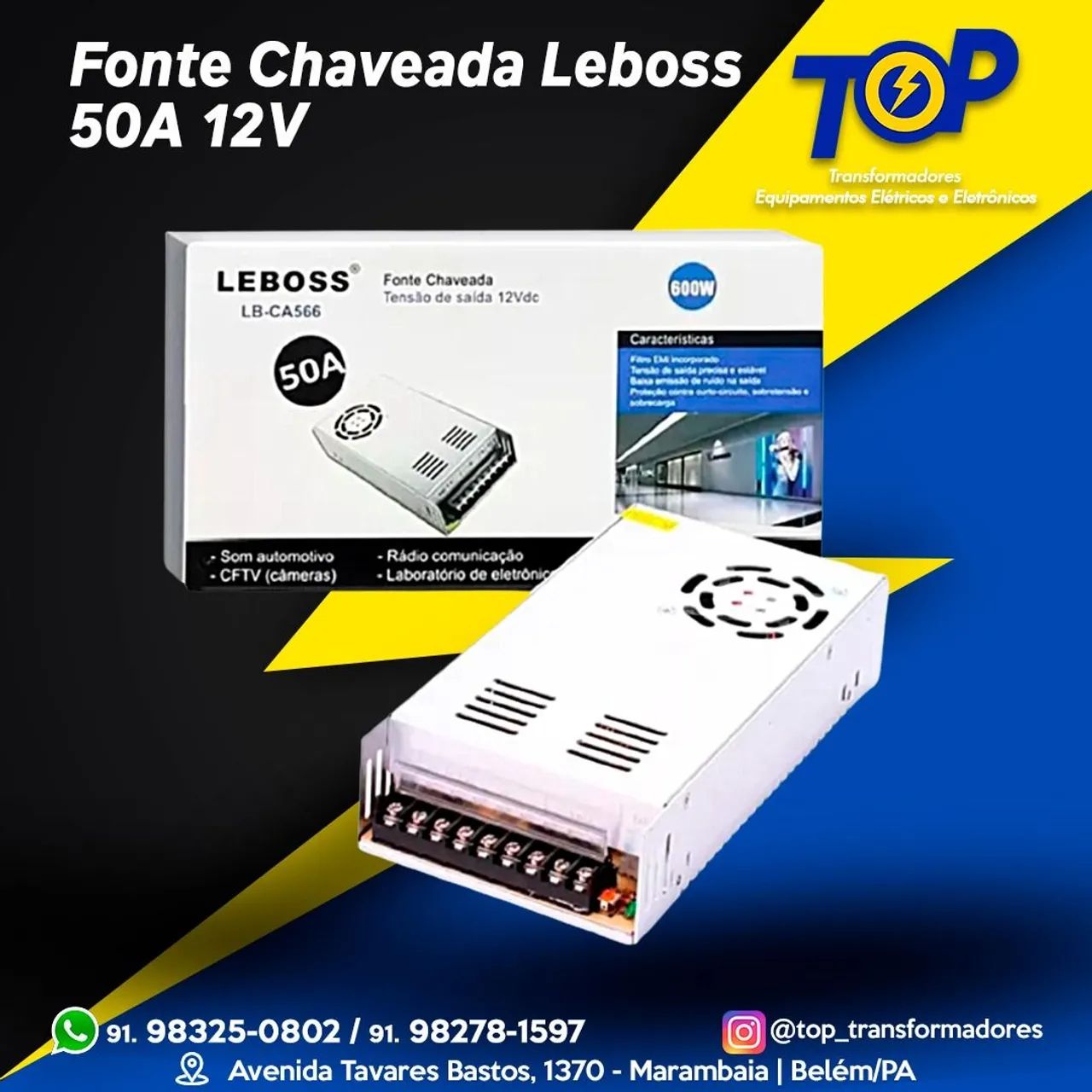 Fonte Chaveada 50A Leboss