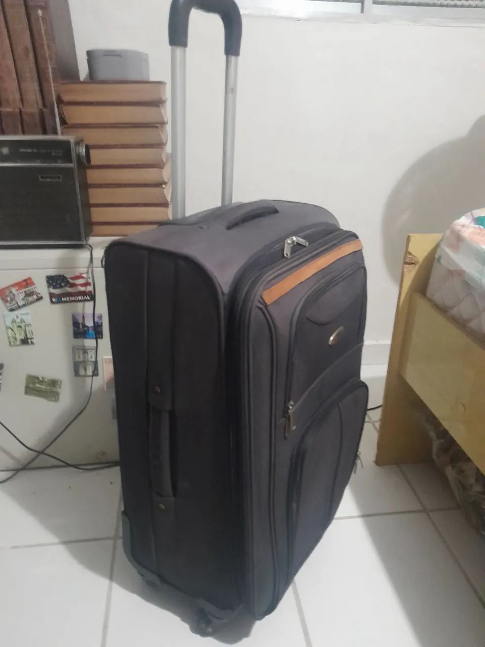 Mala grande para viagem com 4 rodinhas e giro de 360 graus - Foto 4