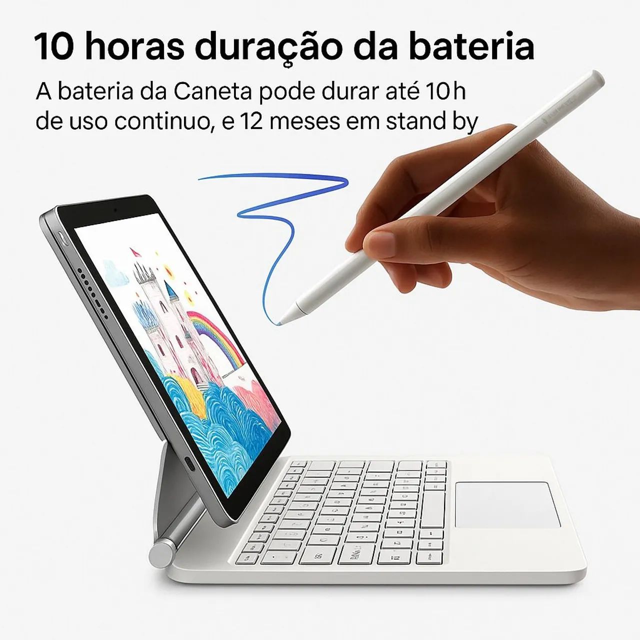 Caneta Baseus Pencil 2 Stylus iPad Pro Air Mini Apple Pen Magnética Touch - Foto 4