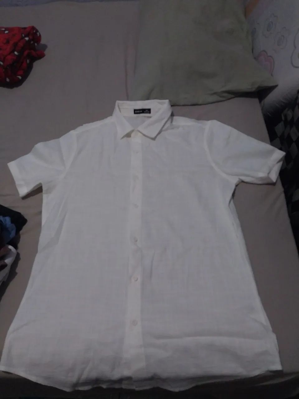 Camisa de botão branca