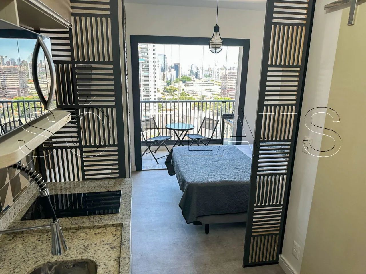 Brooklyn Studios, Studio mobiliado no Brooklin com varanda | Ideal para morar ou investir