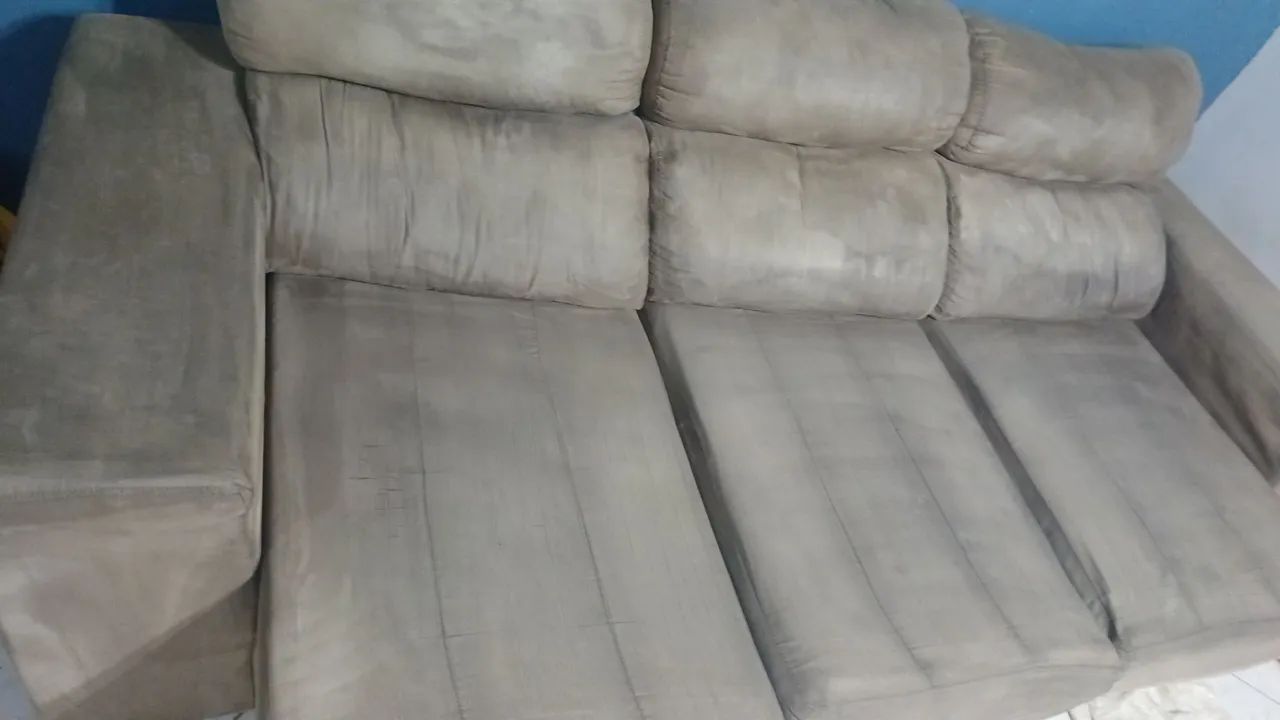 Vendo sofá retrátil de 2 .25 Atlântida moveis - Foto 4