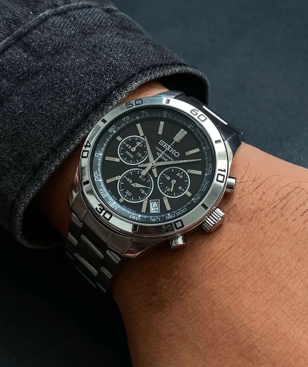 Relógio SEIKO BLACK  SSB049
