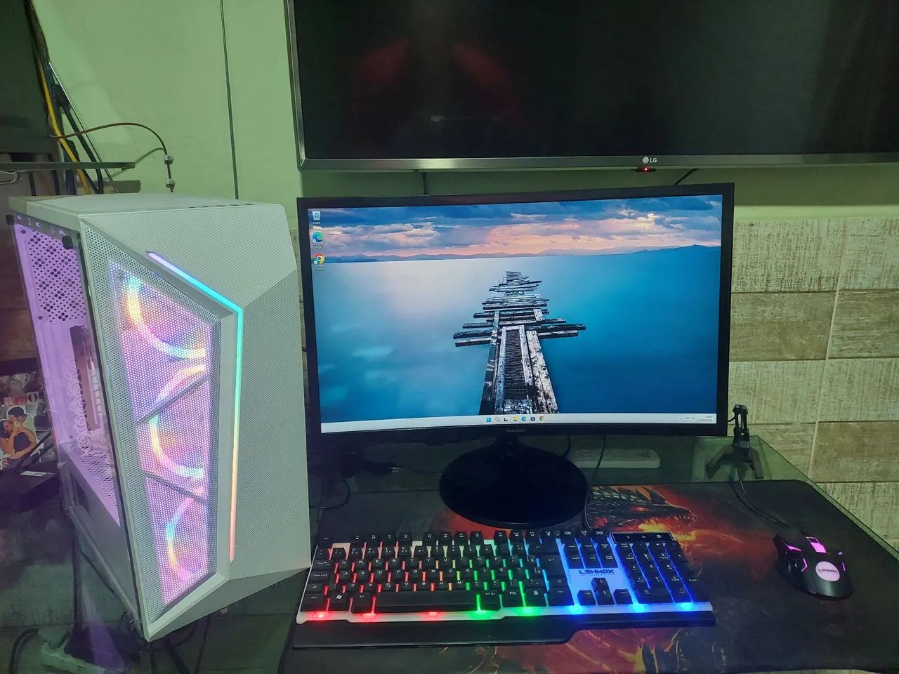 KIT PC GAMER BRANCO