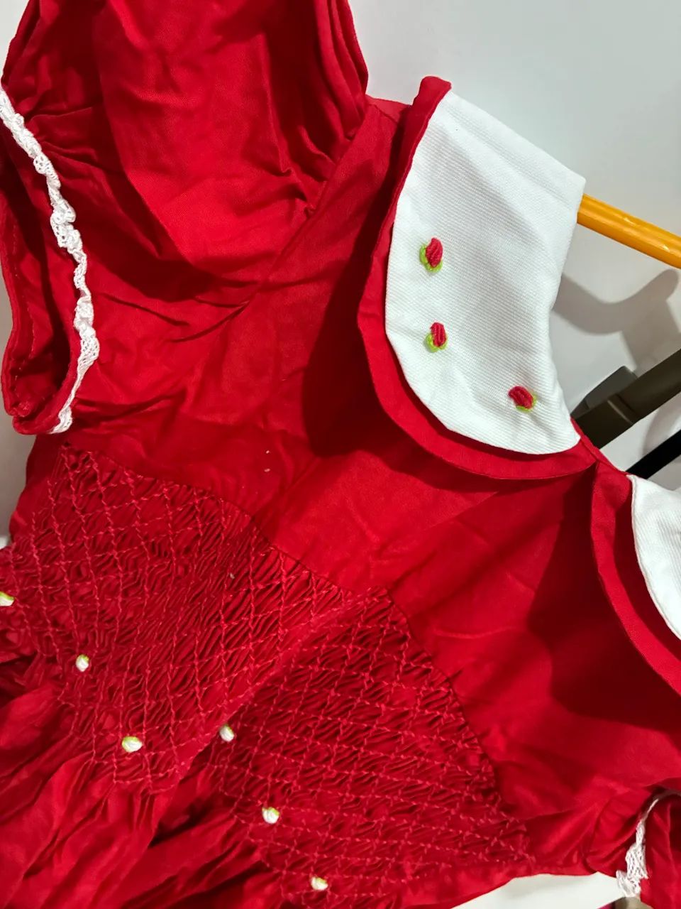 Vestido casinha de abelha infantil festa