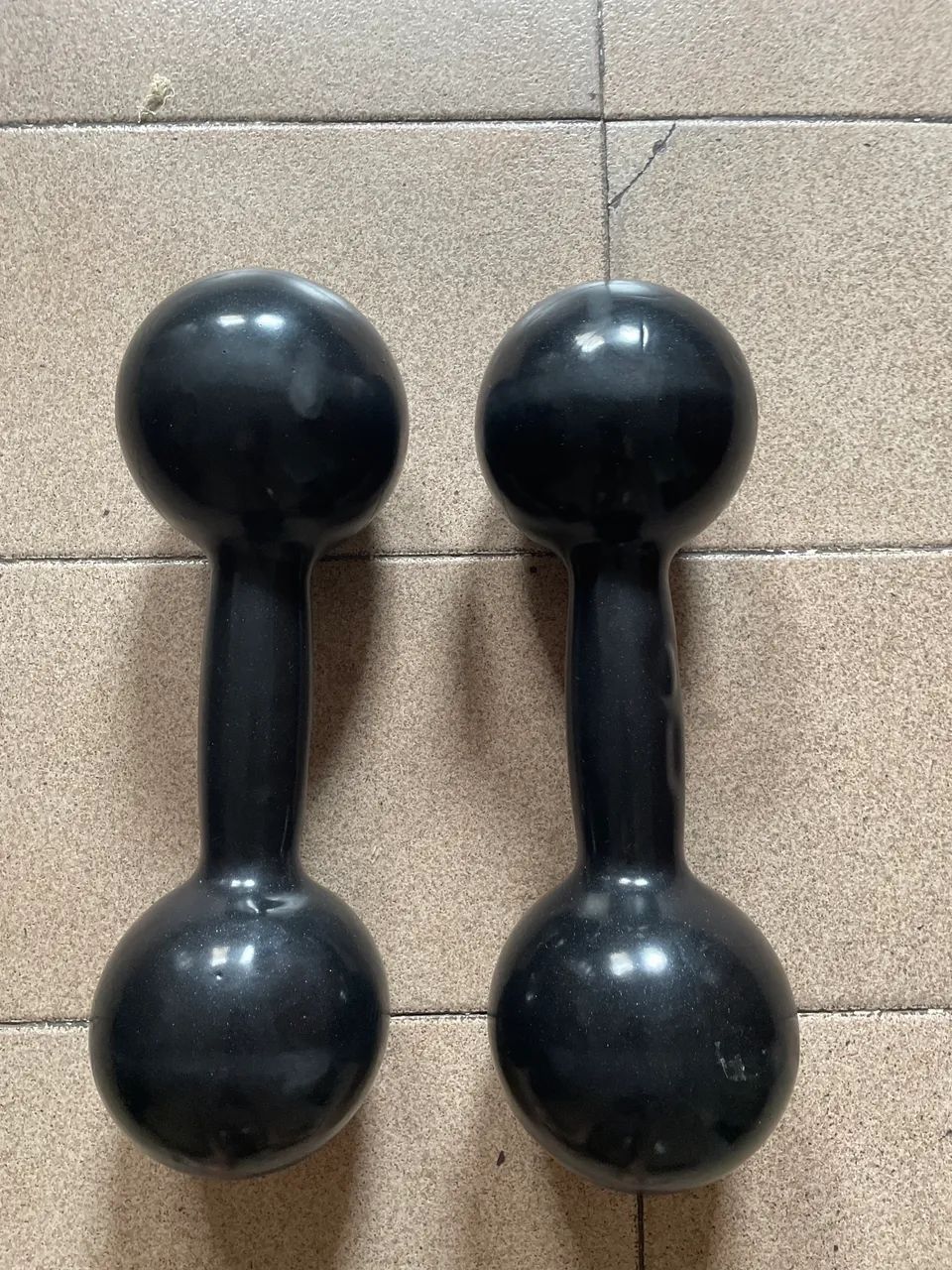 Halteres 10kg emborrachado.