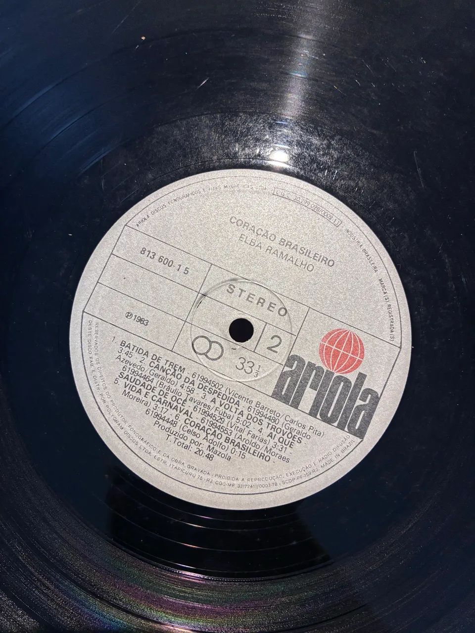 Disco Vinil Elba Ramalho - Coração Brasileiro  - Foto 2