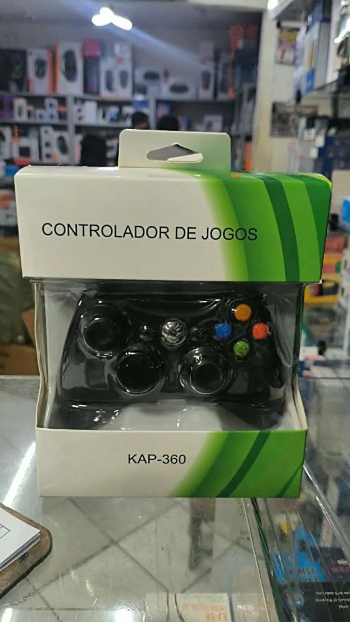 Controle xbox 360 com fio 