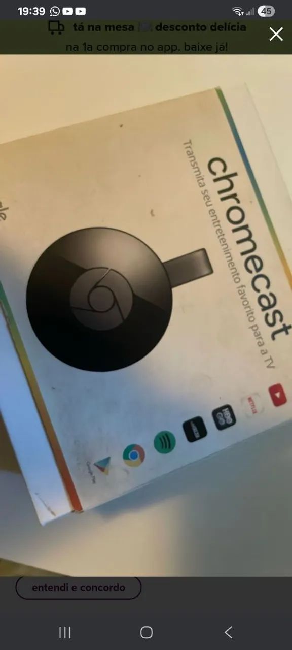 Chromecast 3 geração 4k - Foto 3