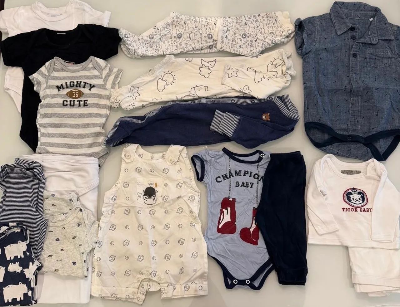 Kit roupa baby menino