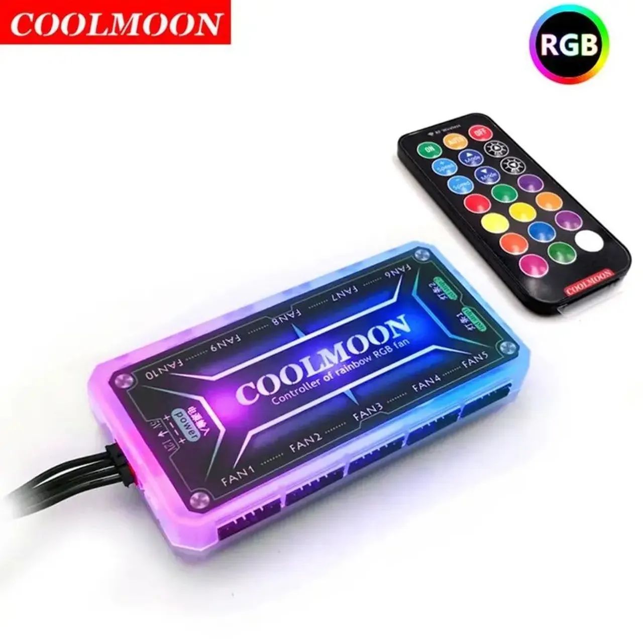 Controladora de Fans Argb 6 pinos Coolmoon