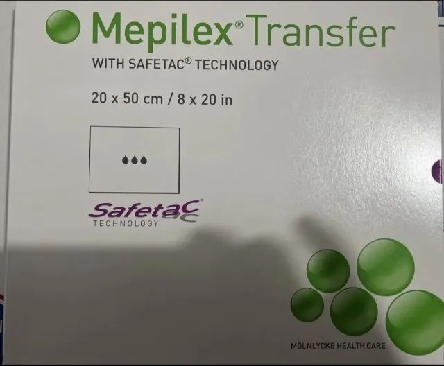 Curativo Mepilex Transfer 20x50cm Molnlycke1 Unidade - Foto 3
