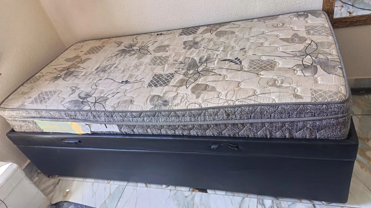 Cama baú + colchão de solteiro  - Foto 4
