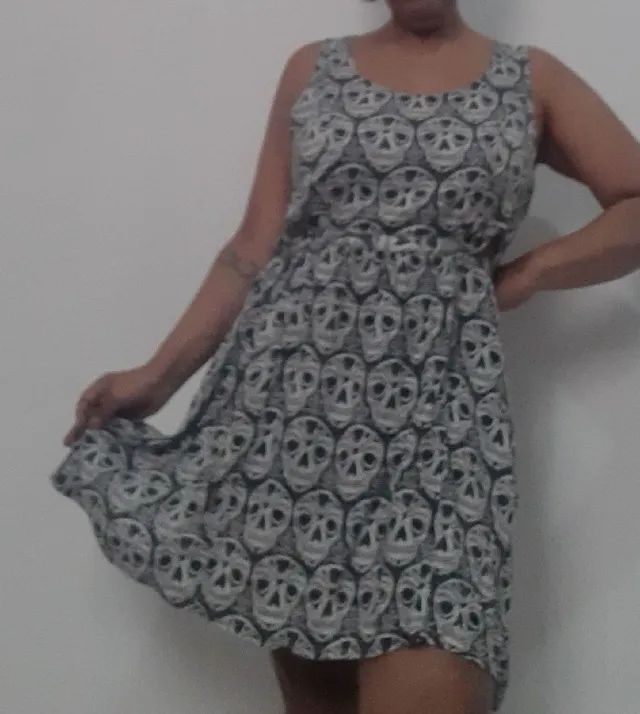 vestido viscose caveiras Divided tam. 40 - Foto 2