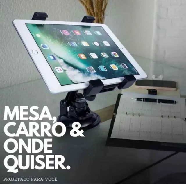 Suporte para Tablet Universal 360 Graus - Veículo/Mesa - Foto 2