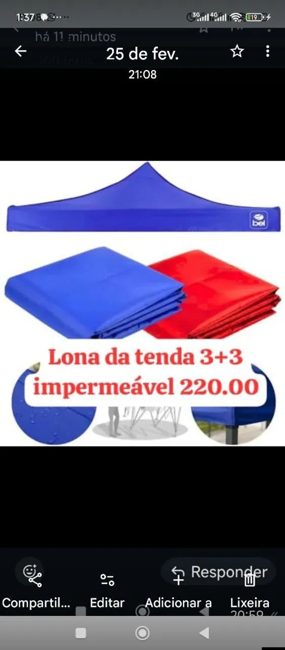 Ferro para tenda 3+3 estrutura  - Foto 2