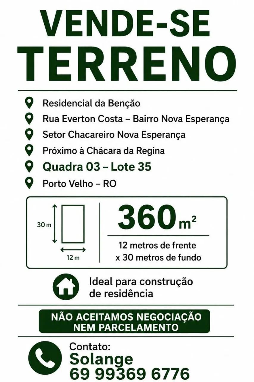 Vende-se terreno 