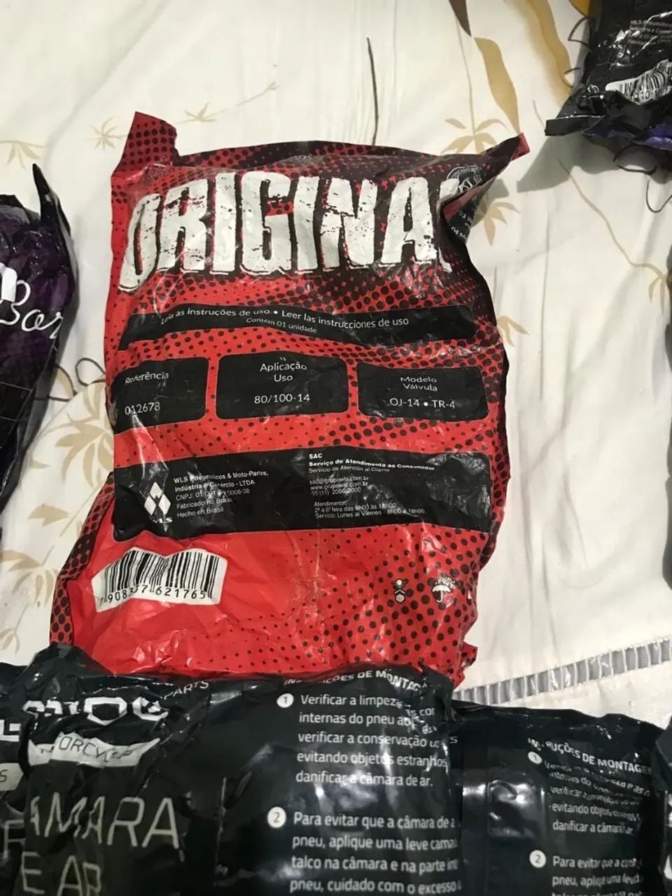 Câmeras de ar/moto