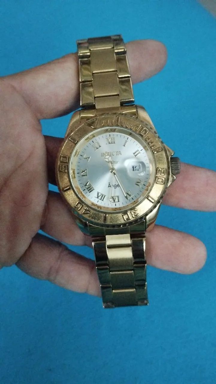 Vendo Relógio Invicta Ãngel Original Dourado  - Foto 3