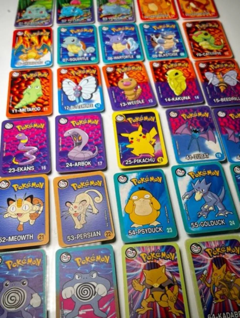 Coleção Completa Tazos Supercartas Pokemon (Original 1999