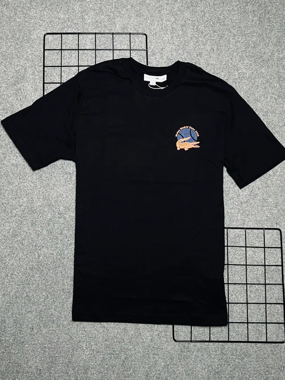 Camiseta Lacoste Madrid Open Preta