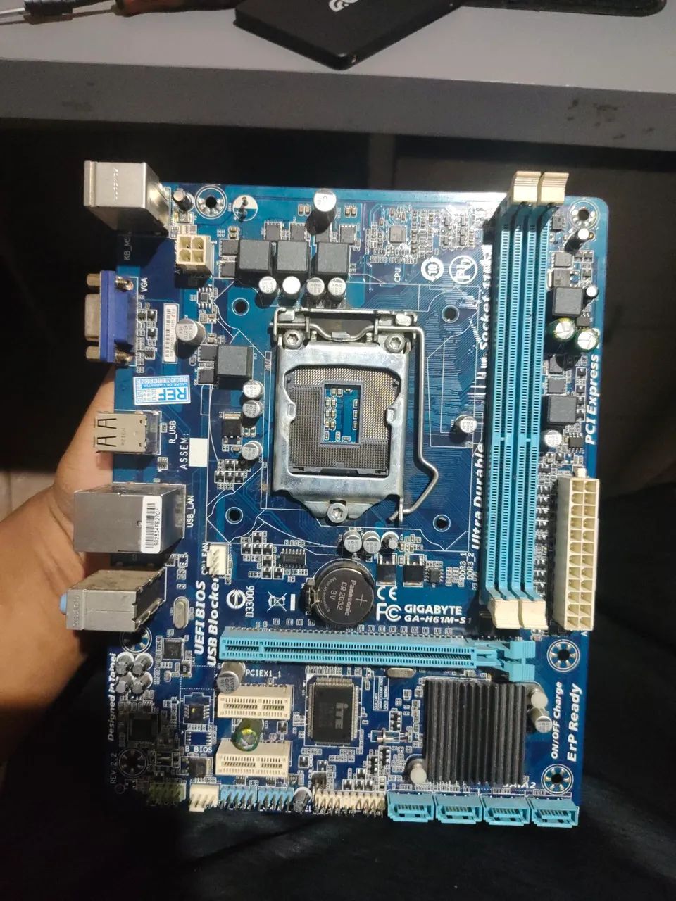 1155 placa mãe novo - Foto 2
