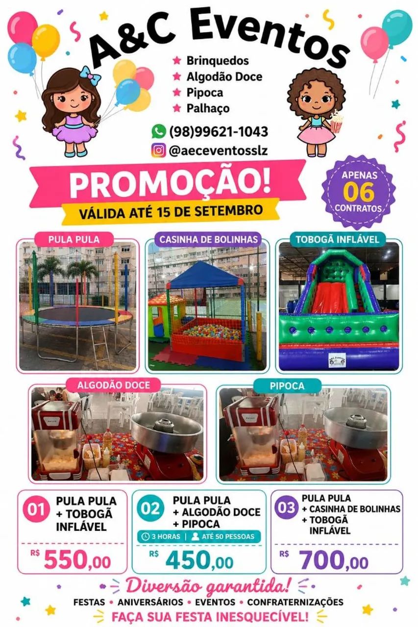 Brinquedos e buffet infantil 