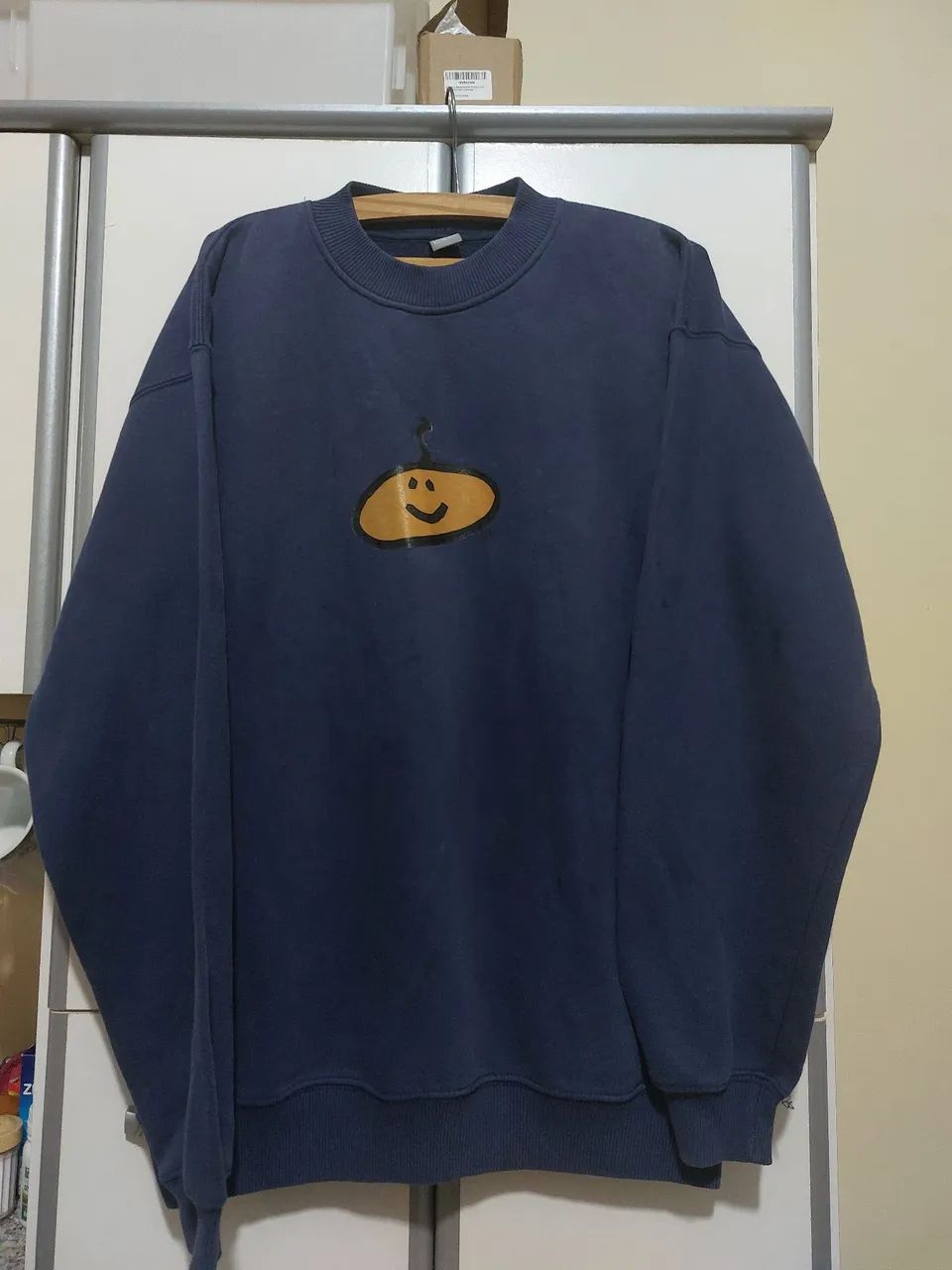 Blusa Moletom Azul - Tamanho M
