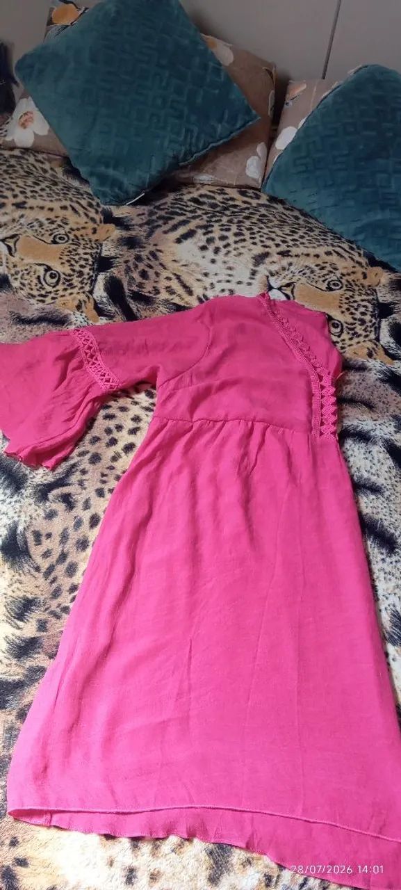 Saída de praia plus size na cor rosa ! - Foto 3