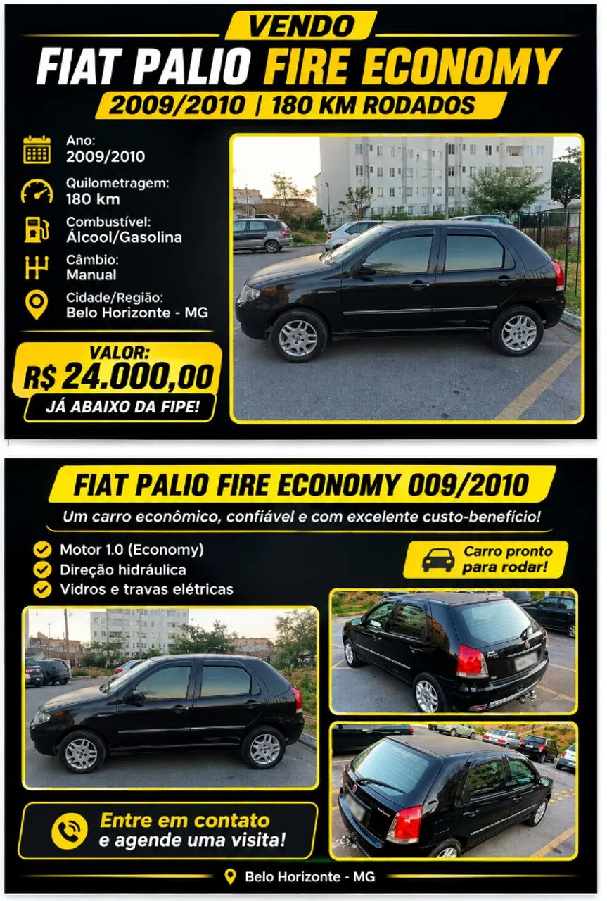 Fiat Palio Palio 1.0 ECONOMY Fire Flex 8V 4p 2010