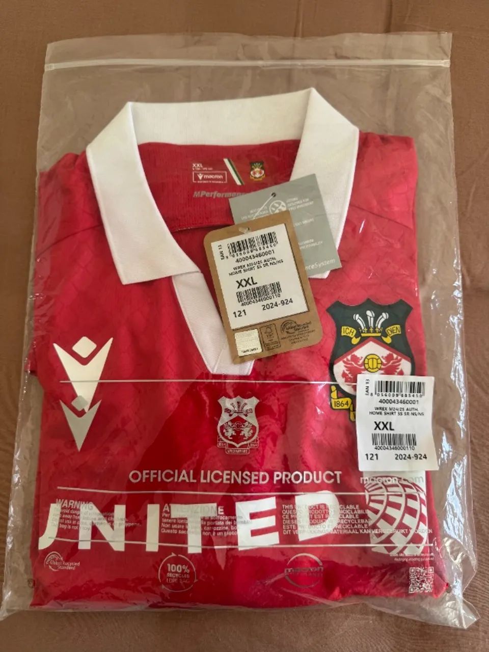 camisa original wrexham home 2024-25 - Foto 3