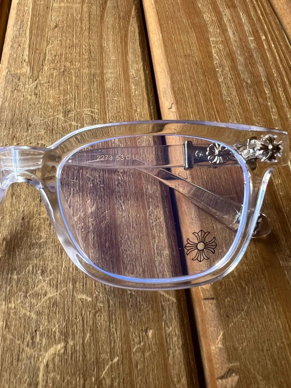Óculos Chrome Hearts 2273 Transparent  - Foto 3