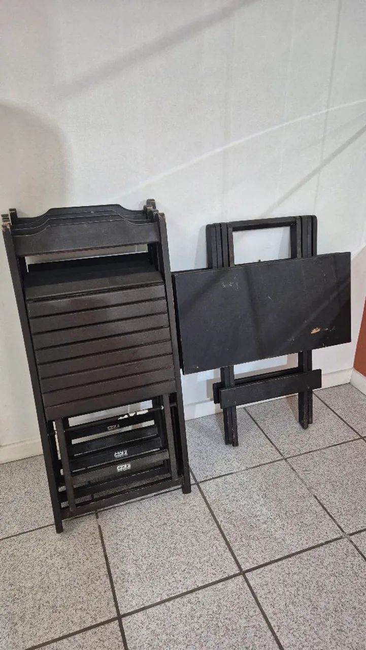 Jogo de mesa e cadeiras de madeira / Mesa de bar - Foto 3