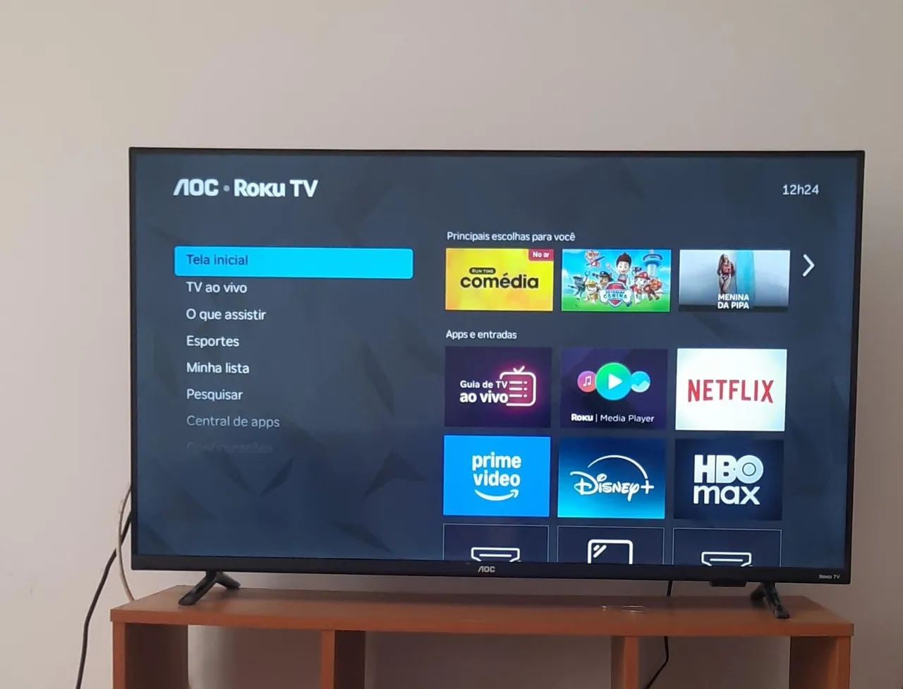 Tv 43 polegadas roku aoc led tv - Foto 4