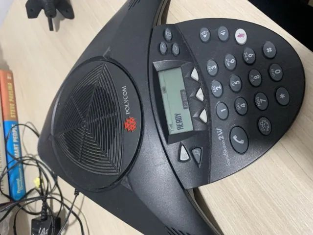 Telefone audioconferencia Polycom SoundStation 2W sem fio - sala de reuniao - completo - Foto 2